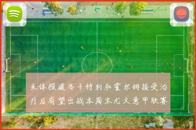 米体报道洛卡特利和霍尔姆接受治疗后有望出战本周末尤文意甲联赛